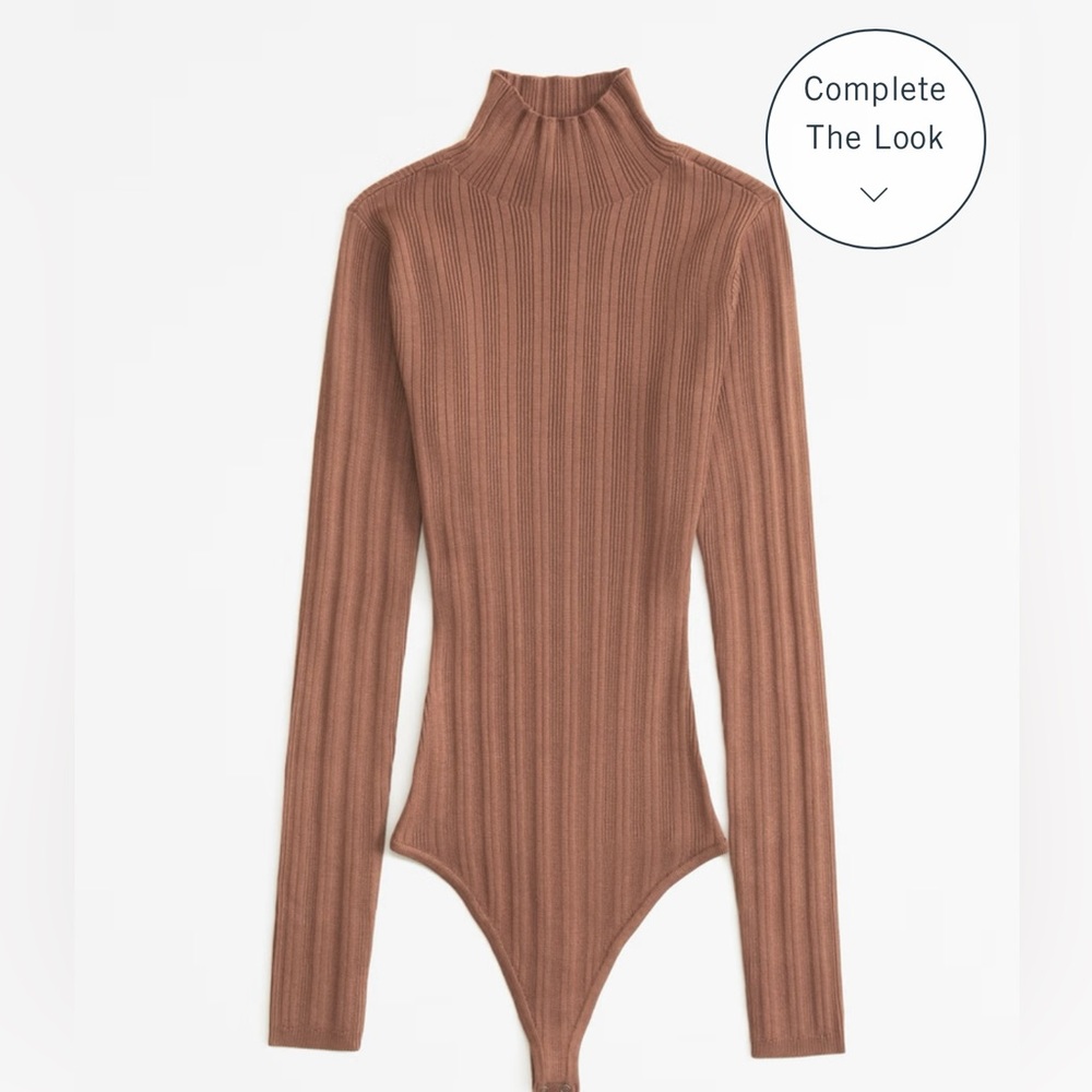 Abercrombie Turtleneck Sweater Bodysuit (Paprika)
